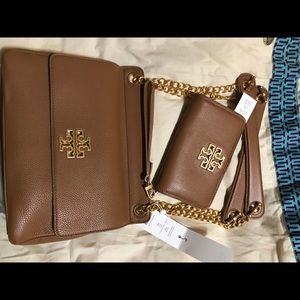 Tory Burch Britten Flap Shoulder Bag and Wallet